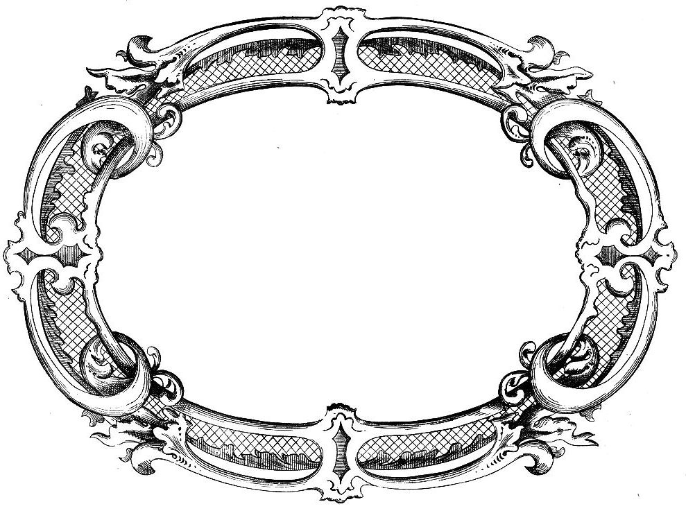 Antique french picture frame clip art image the graphics fairy ...