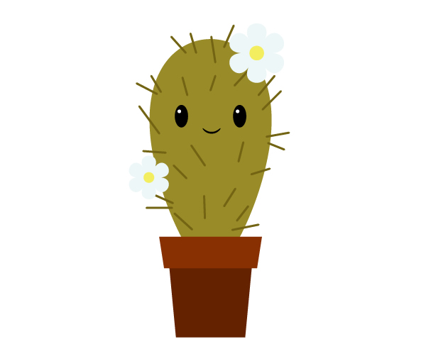 Illustrator for Kids: How to Create a Cute Cactus Character