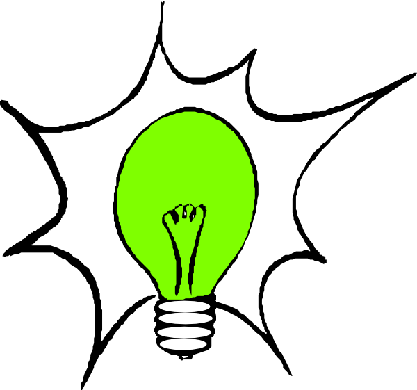 Green Light Bulb (molly Bullock) Clip Art - vector ...