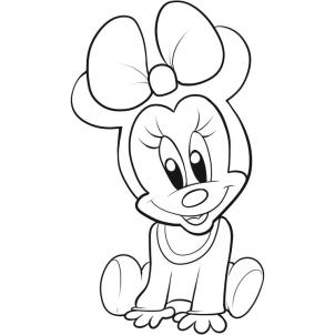 how to draw minnie mouse full body