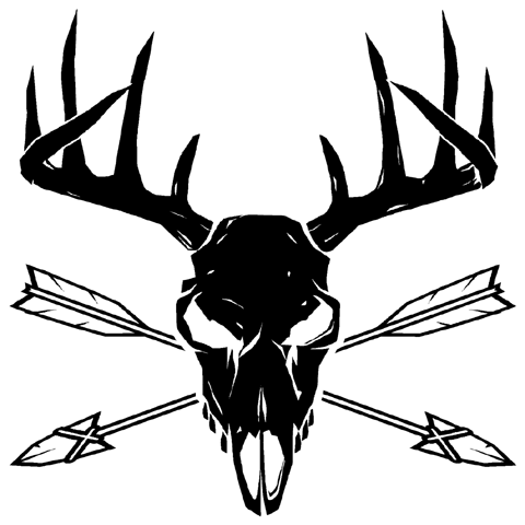 Tribal Deer Skull Clipart