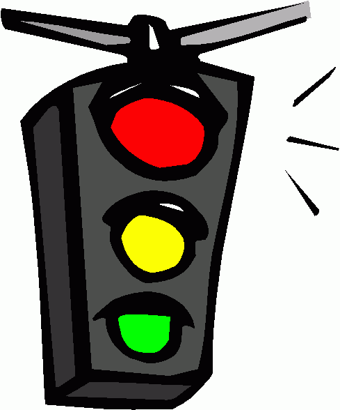 Cartoon traffic light clipart