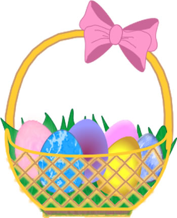 Easter Bunny And Basket Clipart