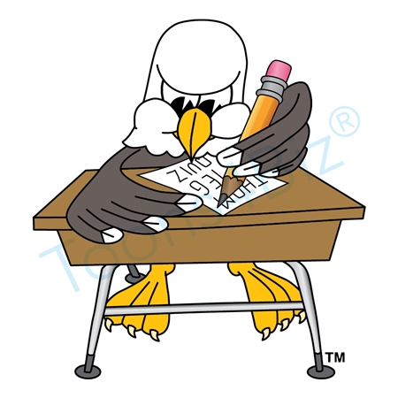 Cartoon Eagle School Clipart