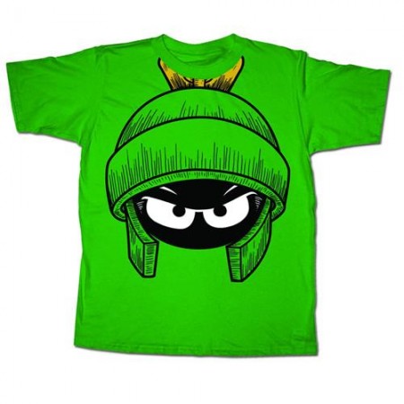 Looney Tunes Marvin The Martian Big Face Youth (8-20) T-Shirt ...