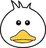 Cute duck face clipart