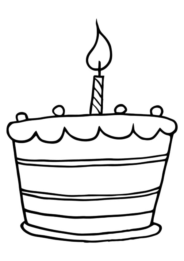 cake clip art coloring pages - photo #11