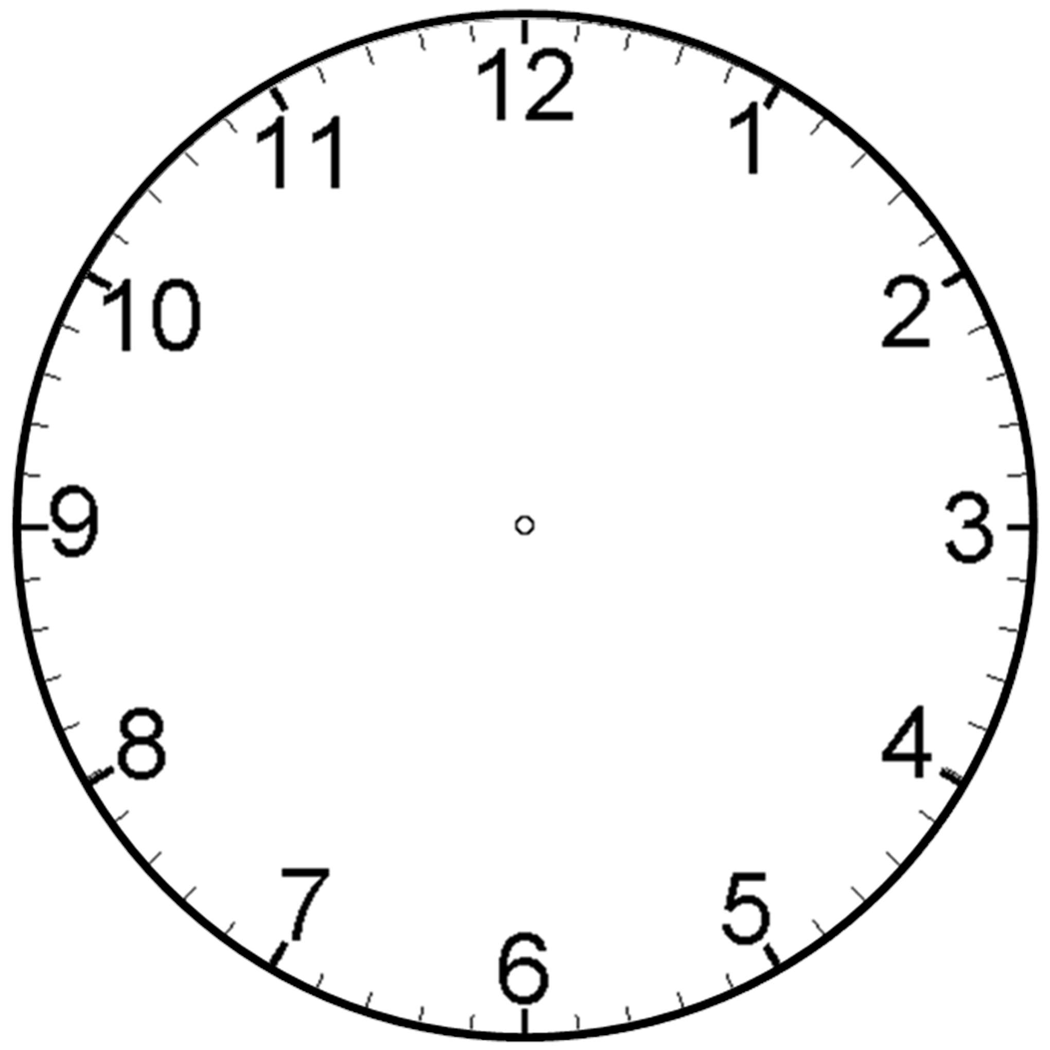 Analog Clock Without Hands - ClipArt Best