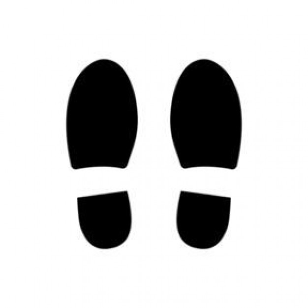 Free clipart right shoe print