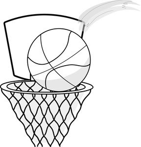 Basketball game crowd clipart black and white - ClipartFox