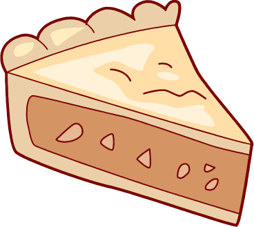 Apple pie slice clipart
