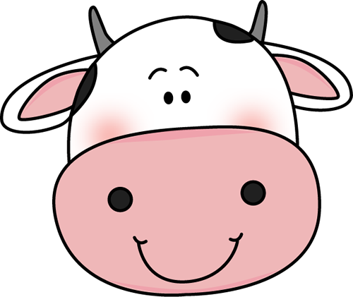 Cute Cow Face Clipart