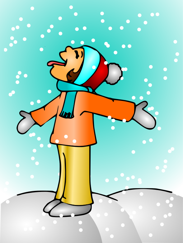 Playing In Snow Clipart