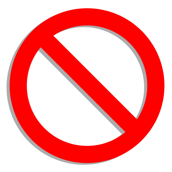 NO Sign.png - ClipArt Best