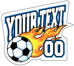 Soccer Stickers | Soccer Decals - Car Stickers
