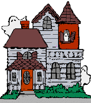 Haunted house cartoon