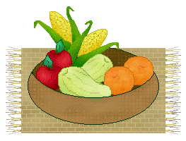 892 views Vegetables Clip Art - Vegetables in Baskets on Mats