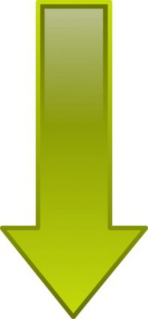 Arrow-down-yellow Clip Art | Free Vector Download - Graphics,