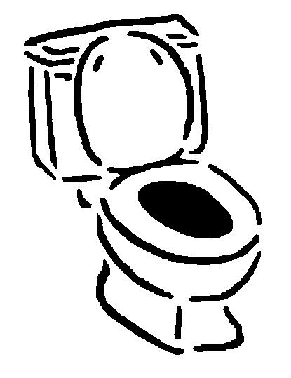 toilet clipart black and white - photo #22