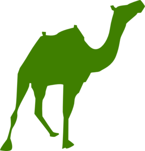 Walking Camel Silhouette clip art - vector clip art online ...