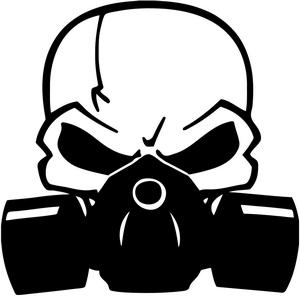 Gas Mask Death Skull Decal...