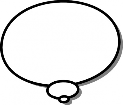 Ellipses Callout Thought Thinking clip art vector, free vector ...