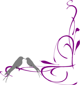 Floral Swirly Bird Bottom Corner clip art - vector clip art online ...