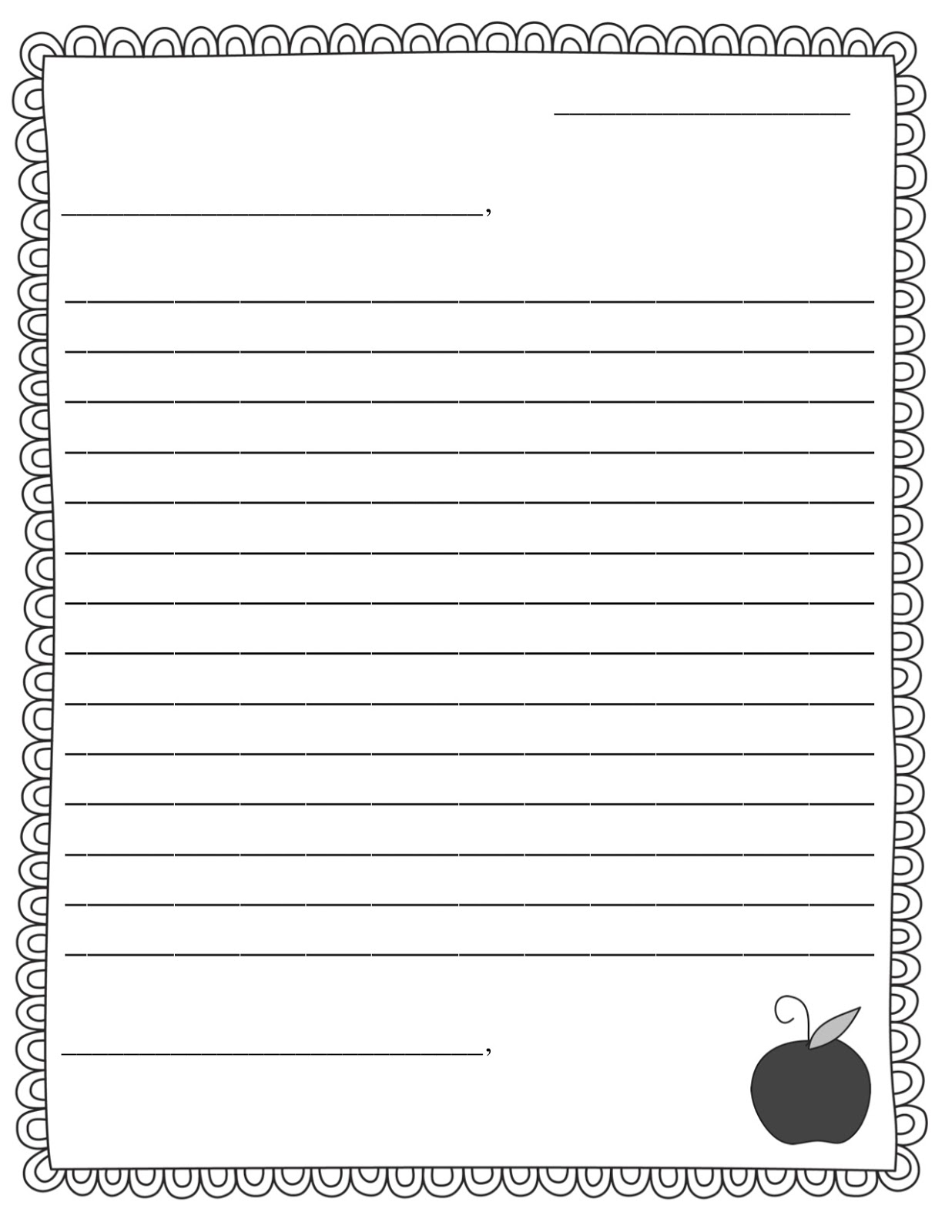 Writing A Letter Templates