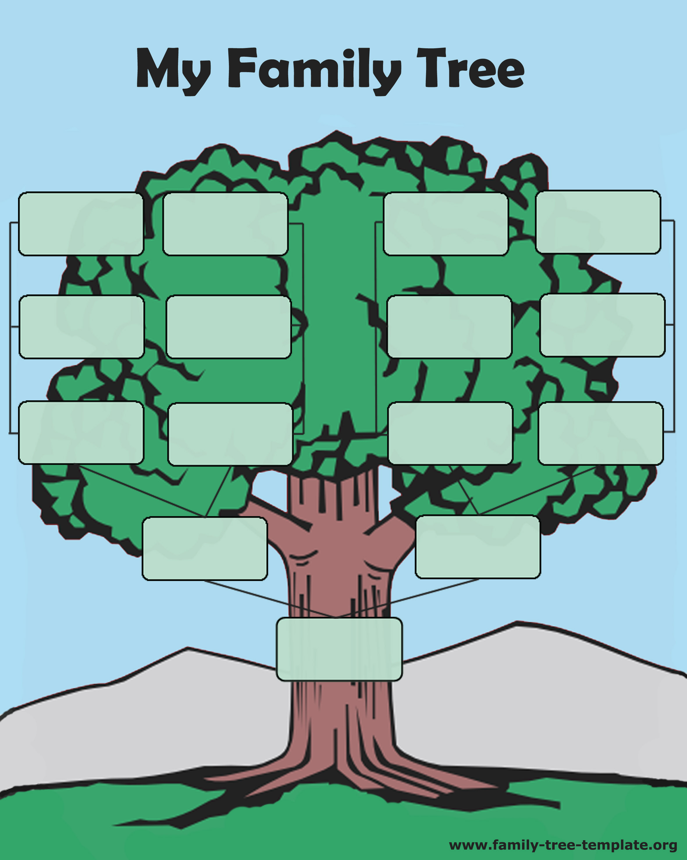 Blank Family Tree For Kids - ClipArt Best