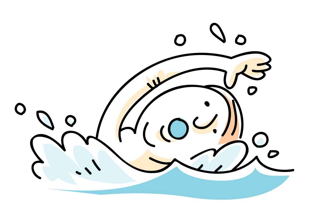 funny swimming clipart - photo #14