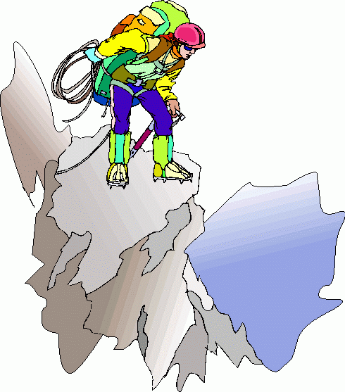 clipart man on mountain top - photo #8