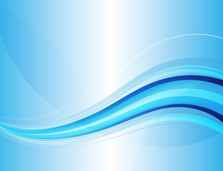 Abstract Blue Waves Vector Template Background | Free Vector ...