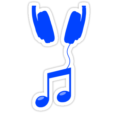 musical note blue" Stickers by red-rawlo | Redbubble