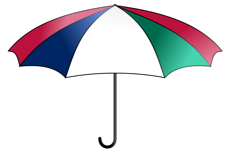 Umbrella, colorful vector clip art download free - Clipart-