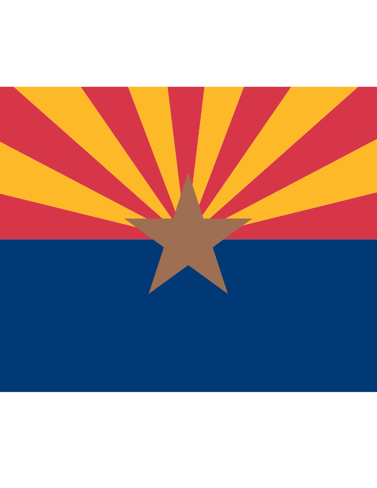 Arizona Peace Sign Flag scallywag peacesymbol.org Peace Symbol ...