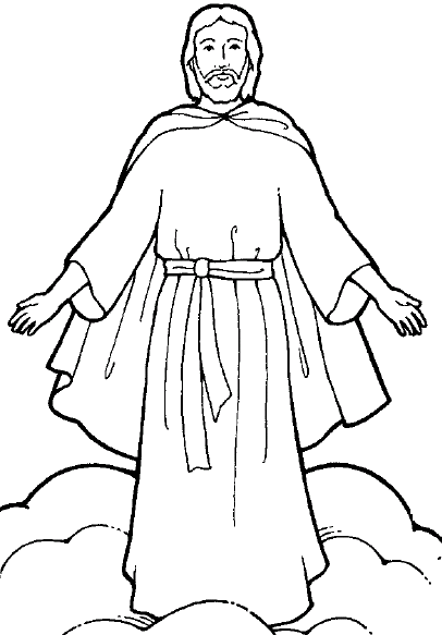free black and white clipart of jesus - photo #15