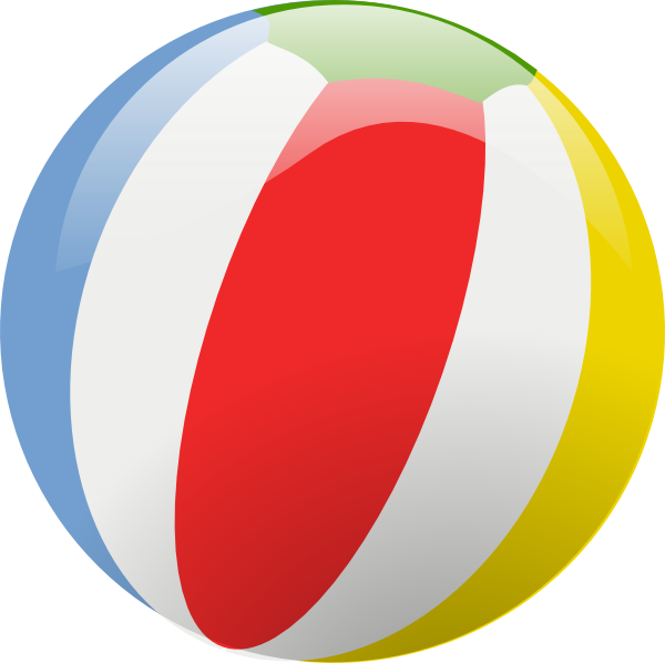 Beach Ball clip art Free Vector