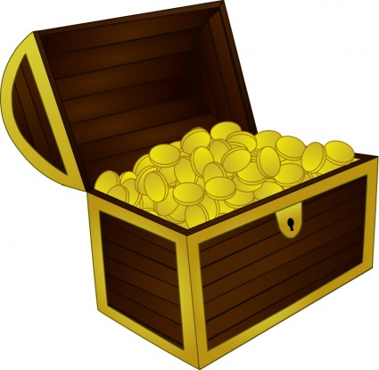 Treasure Chest Free vector in Open office drawing svg ( .svg ...