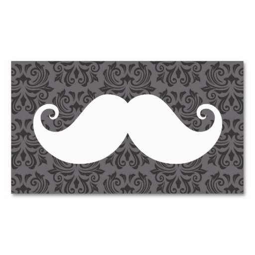 Mustache Business Cards, 1,100+ Mustache Business Card Templates