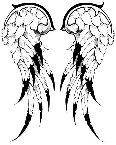 Angel Wings Tattoo Design - ClipArt Best