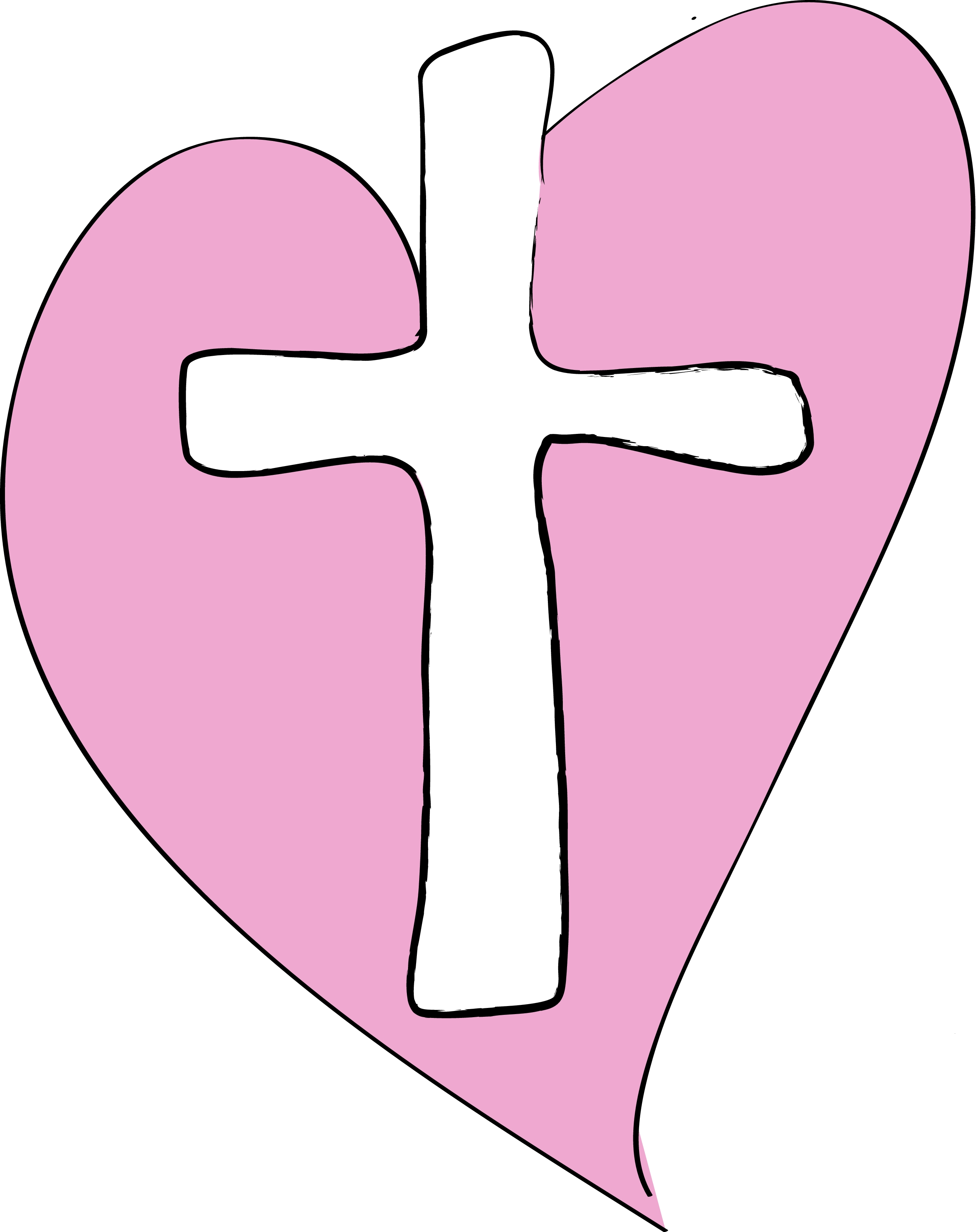 clip art heart with cross - photo #2
