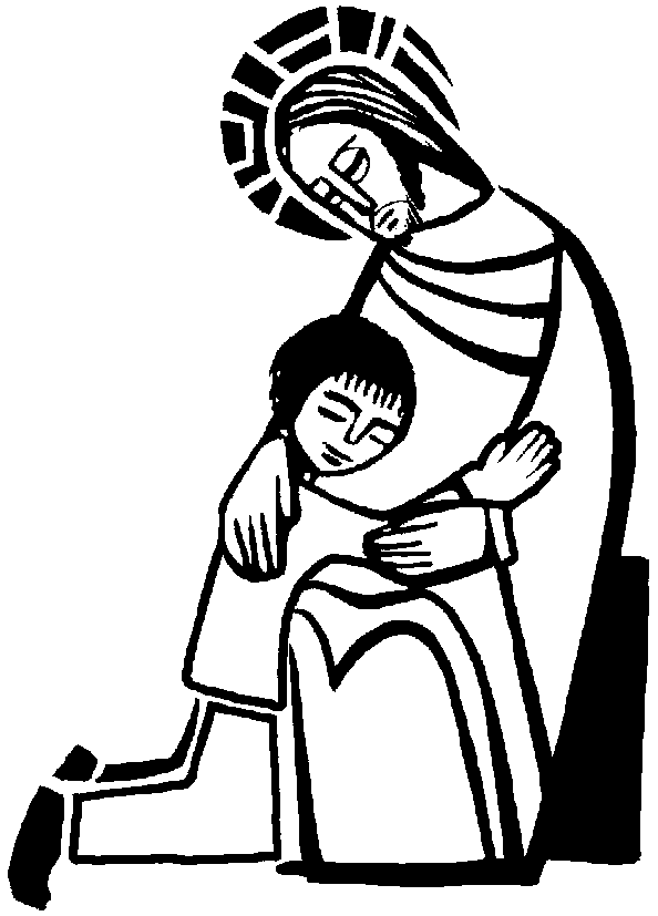 Sacrament of reconciliation coloring pages and clipart pictures ...