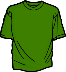 T-shirt-green Clip Art - vector clip art online ...