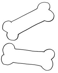 images of dog bones coloring pages - photo #16