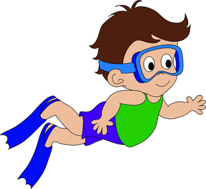 Swimming Clipart Image - Kid on Summer Vacation Swimming ...