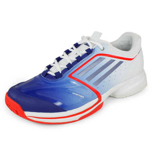 adidas Women`s Adizero Tempaia II Synthetic Tennis Shoes Blue and ...