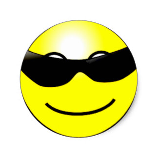 Sunglasses Smiley Stickers | Zazzle