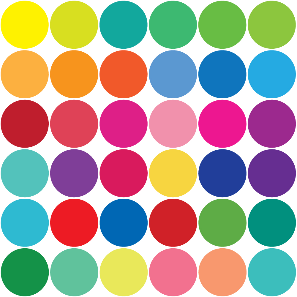 Rainbow Polka Dot - ClipArt Best