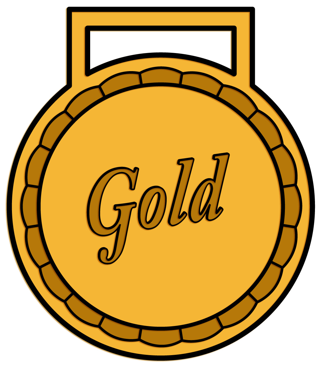 Gold medal clipart