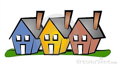 Clip art of homes